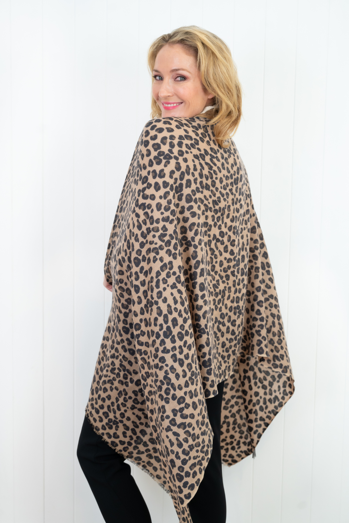 Leopard Print Wool Scarf - 100% Exclusive