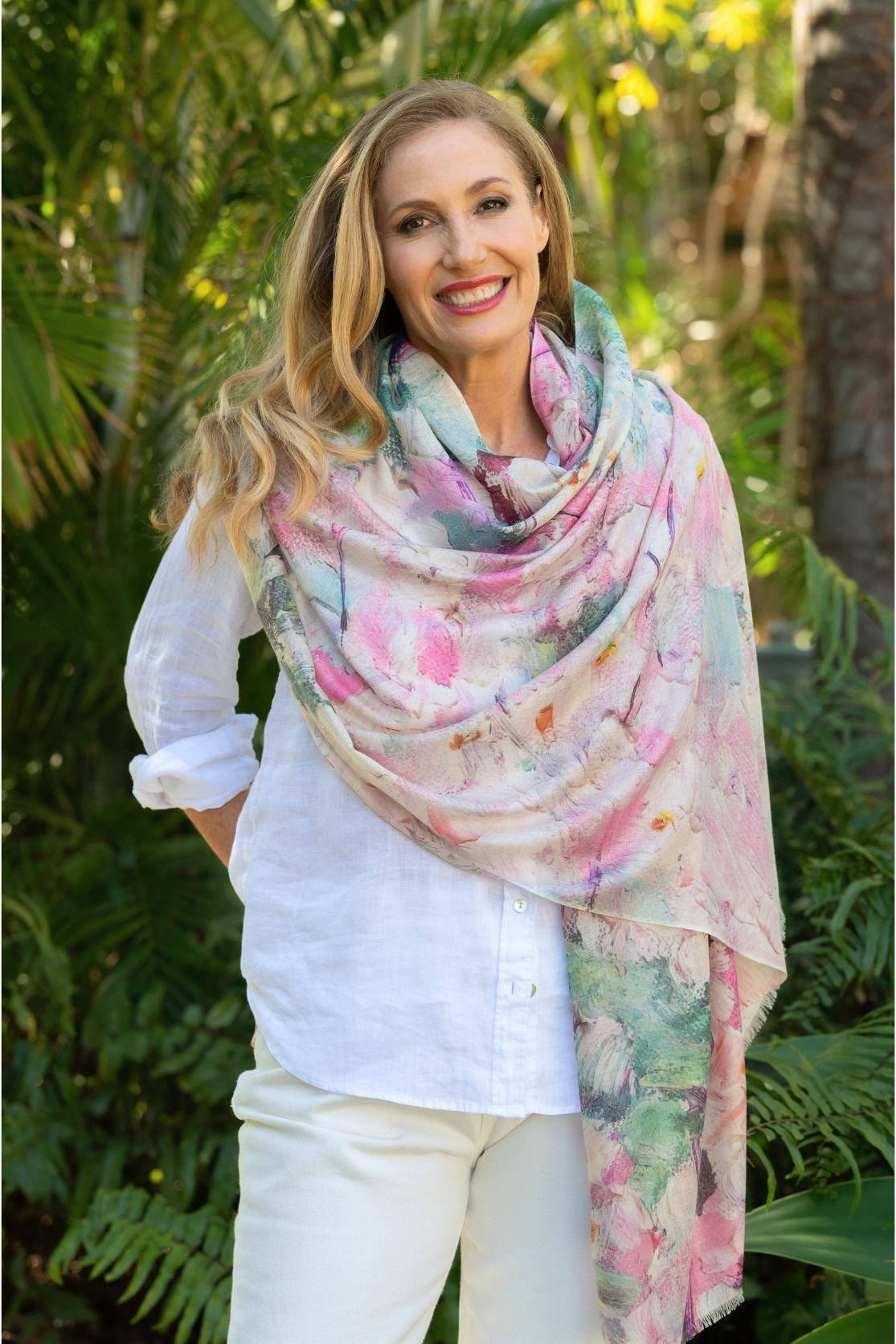 Cashmere & on sale silk scarf