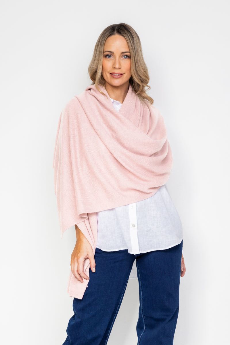 Pale Pink Cashmere Versatile and Flattering Shade Cara Cashmere