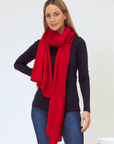 Cashmere Wrap - Cherry Red - Cara Cashmere