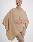 Cashmere Camel Melange Poncho