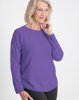 Violet Made to Order Cashmere Crew Neck Jumper