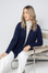 Silk Cashmere Cardigan - Navy - Cara Cashmere