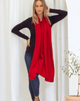 Cashmere Wrap - Cherry Red - Cara Cashmere