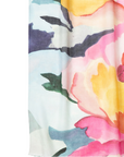 Cashmere Silk Painterly Peony  Scarf