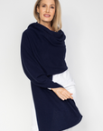 Cashmere Deep Navy Wrap