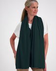 Cashmere Rich Green Melange Poncho