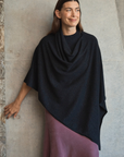 Cashmere Black Sparkle Poncho