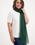 Cashmere Rich Green Aura Scarf