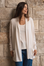 Ecru Longline Silk Cashmere Cardigan Cara Cashmere