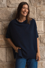 Cashmere  Navy Oversized Knit