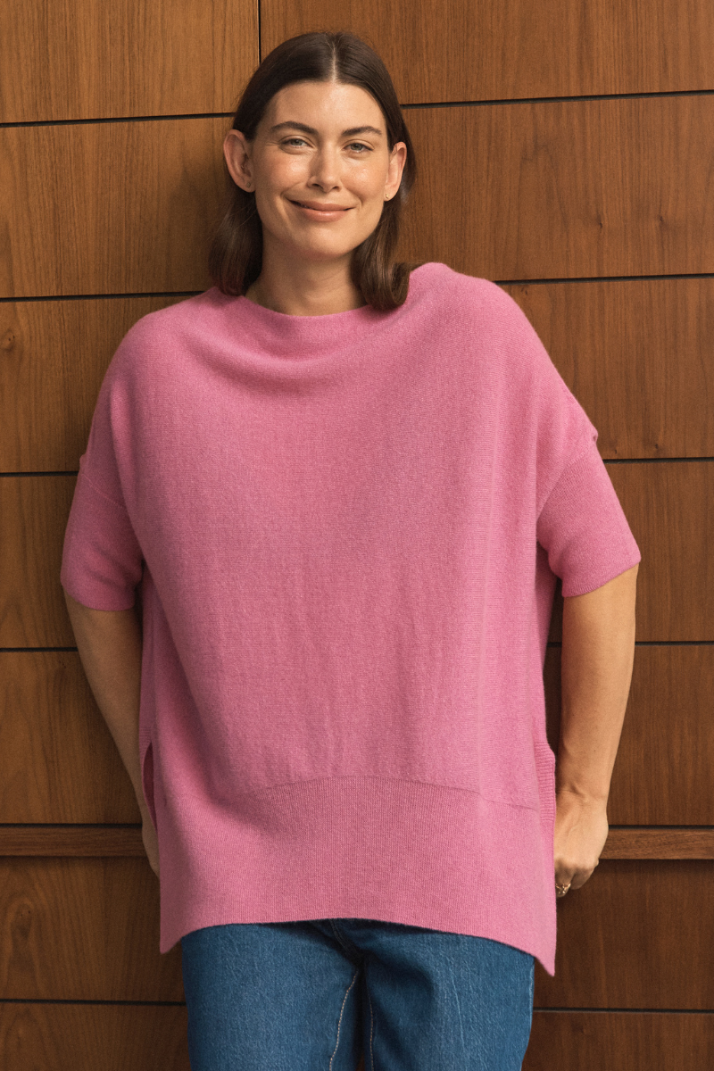 Cashmere Rose Pink Oversized Tee