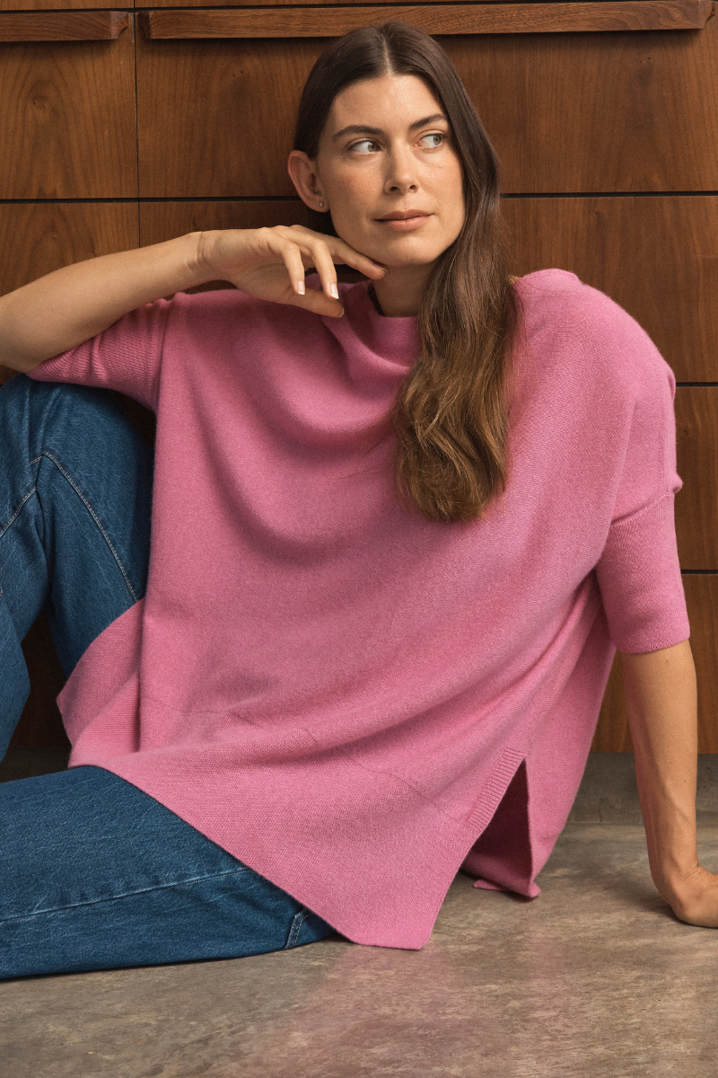 Cashmere Rose Pink Oversized Tee