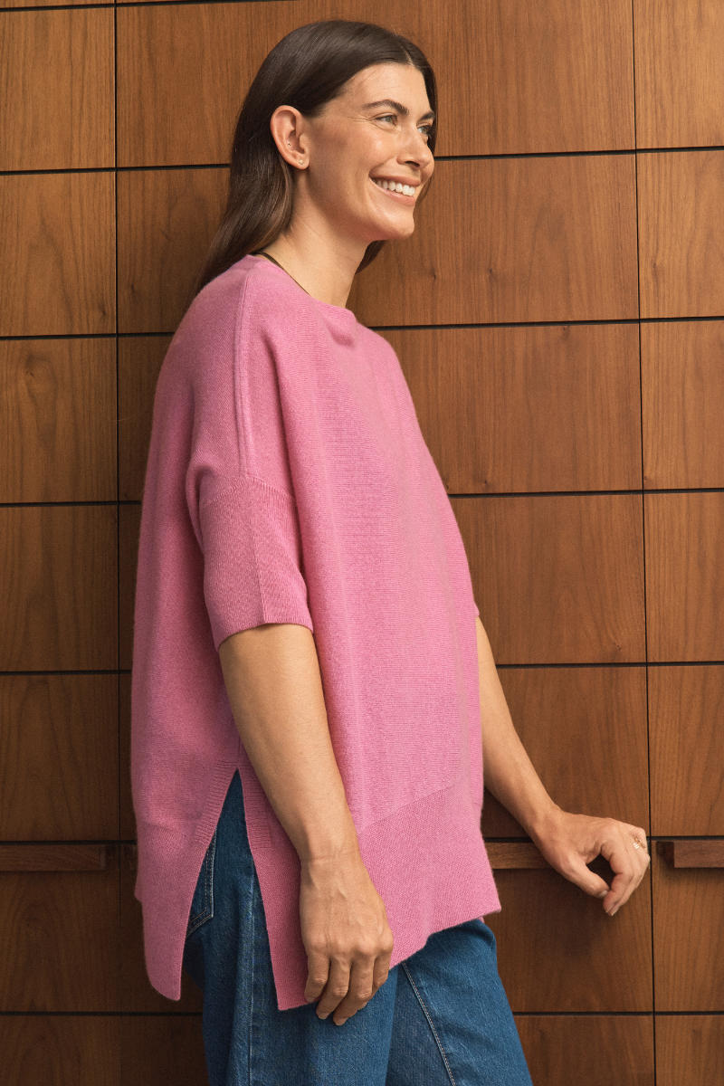 Cashmere Rose Pink Oversized Tee