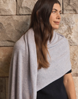 Silver Grey Marle Pure Cashmere Wrap