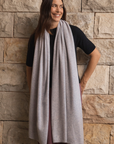 Silver Grey Marle Pure Cashmere Wrap